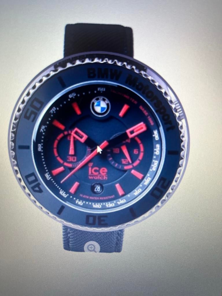 Ice Watch BMW Motorsport Horloge - Blauw met Rode Indexen, Overige merken, Staal, Polshorloge, Overige materialen