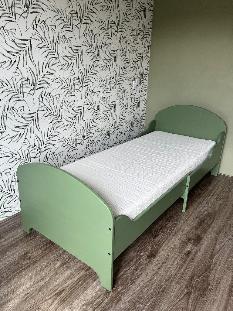 Meegroeibed met NIEUW matras, Ophalen, Verstelbaar, Eenpersoons, Nieuw