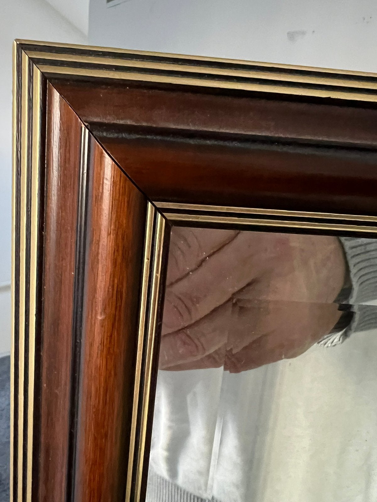 Mooie spiegel  rechthoek 140 x50, Ophalen, Rechthoekig, 100 tot 150 cm, Minder dan 100 cm