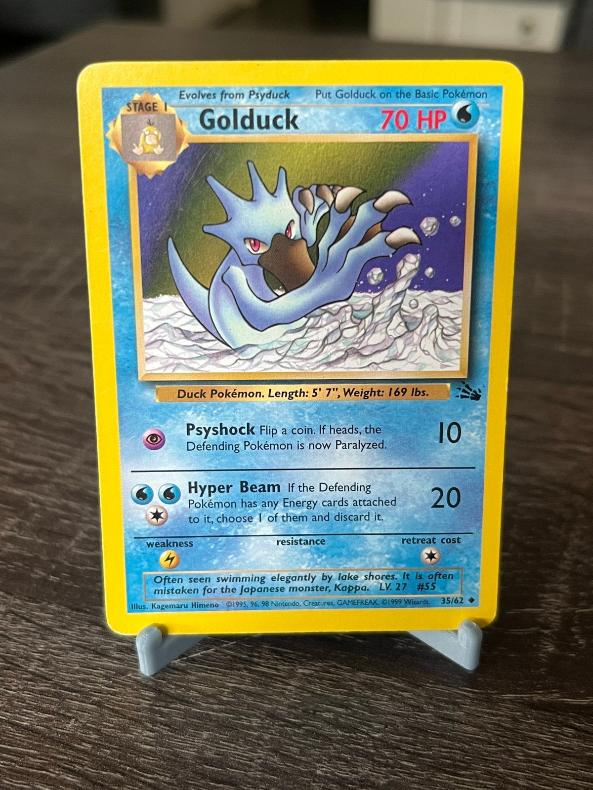 Golduck (35/62) - Fossil - EX, Ophalen of Verzenden, Zo goed als nieuw