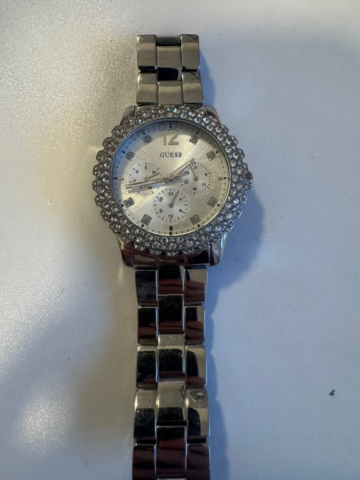 Guess horloge origineel, Ophalen of Verzenden, Zo goed als nieuw, Staal, Guess