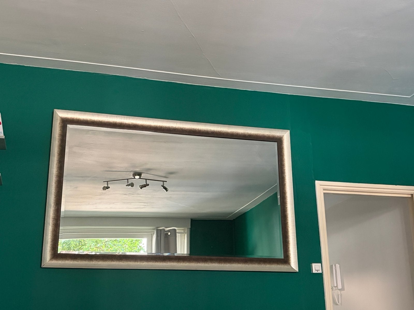 Large wall mirror, Ophalen, 125 cm of meer, Zo goed als nieuw, Minder dan 100 cm