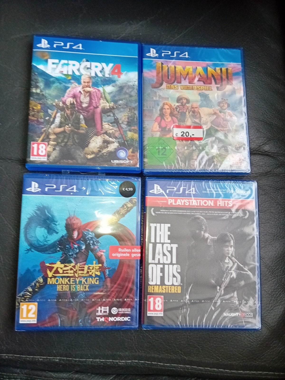 4 x spel playstation 4, 1 speler, Ophalen of Verzenden, Nieuw, Vanaf 12 jaar