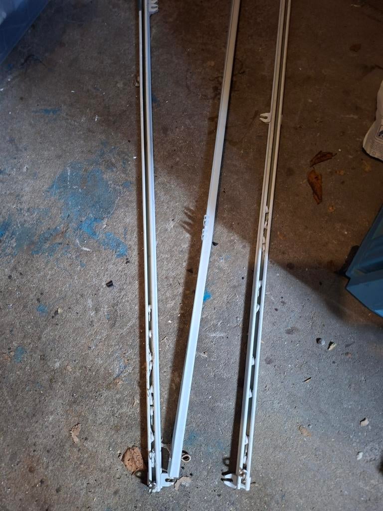Gordijnrails / Gordijnroede - Wit, diverse lengtes, Minder dan 50 cm, Gebruikt, Wit, Modern, Functioneel