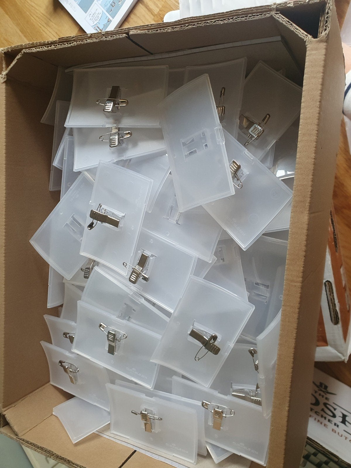 Click & Fold partij Naambadges / Naamplaatjes voor Congres, Ophalen of Verzenden