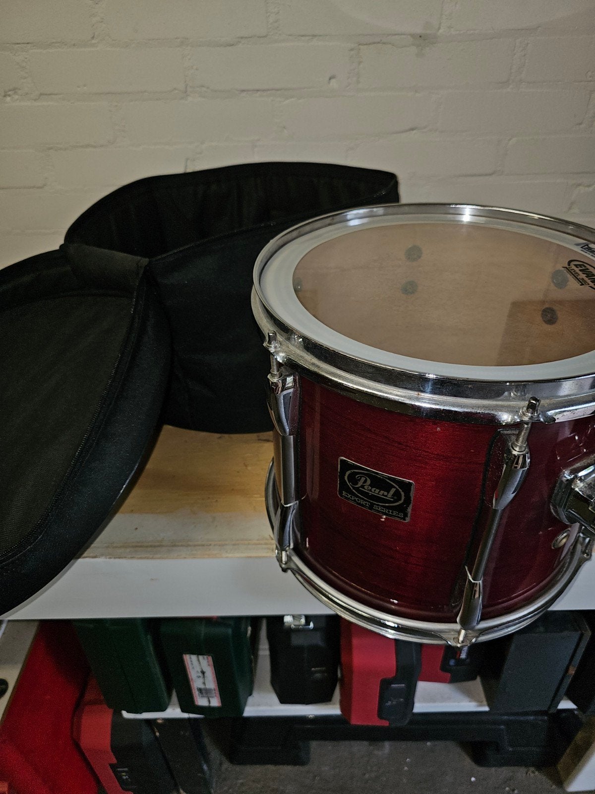 Pearl Export 12 inch tom met beschermhoes - Z.g.a.n., Ophalen, Zo goed als nieuw, Pearl