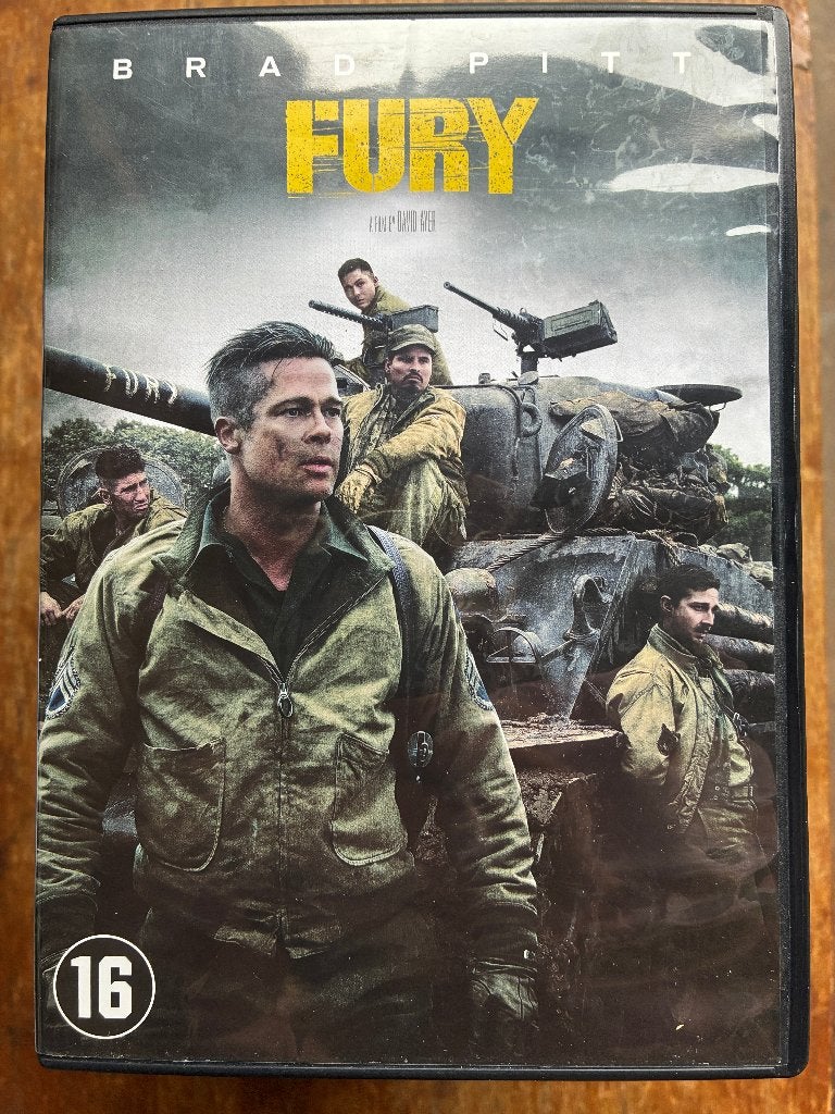 Fury DVD (Oorlog) met Brad Pitt, Engels, Vanaf 16 jaar, Nederlands, Ophalen of Verzenden