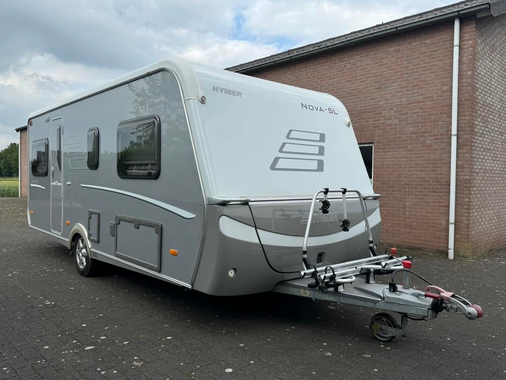 Hymer Eriba Nova SL 540 2009 Mover Luxe zeer nette caravan, Caravans en Kamperen, Caravans, Vast bed, Rondzit, 7 tot 8 meter, Particulier