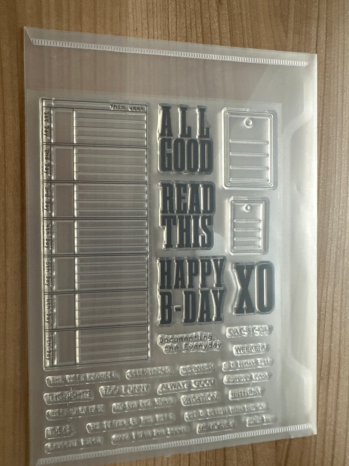 Clearstamps voor planners en journaling, Ophalen of Verzenden, Nieuw, Clearstamp