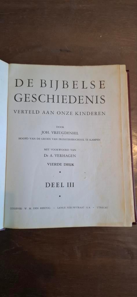 De Bijbelse Geschiedenis  Joh.Vreugdenhil deel 3, Boeken, Godsdienst en Theologie, Ophalen of Verzenden, Gelezen, JoH Vreugdenhil