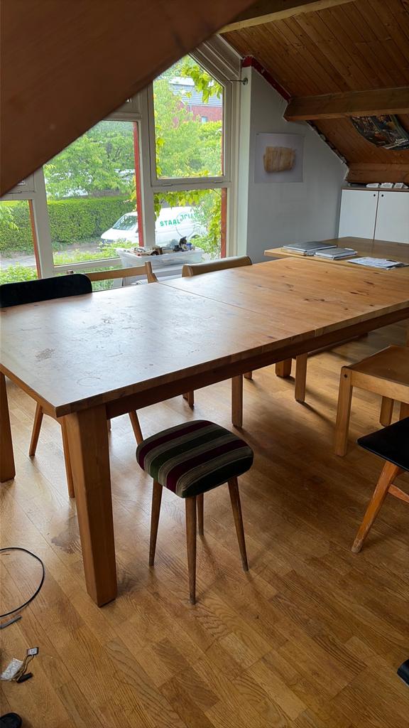 Grote Tafel ikea uitschuifbaar, Ophalen, Gebruikt, 200 cm of meer, 50 tot 100 cm