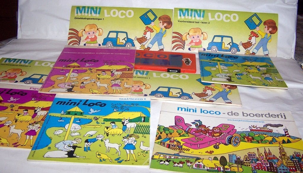 Vintage Mini Loco Educatieve Spellen en Boekjes. Igs., Ophalen of Verzenden, Gebruikt, Puzzelen
