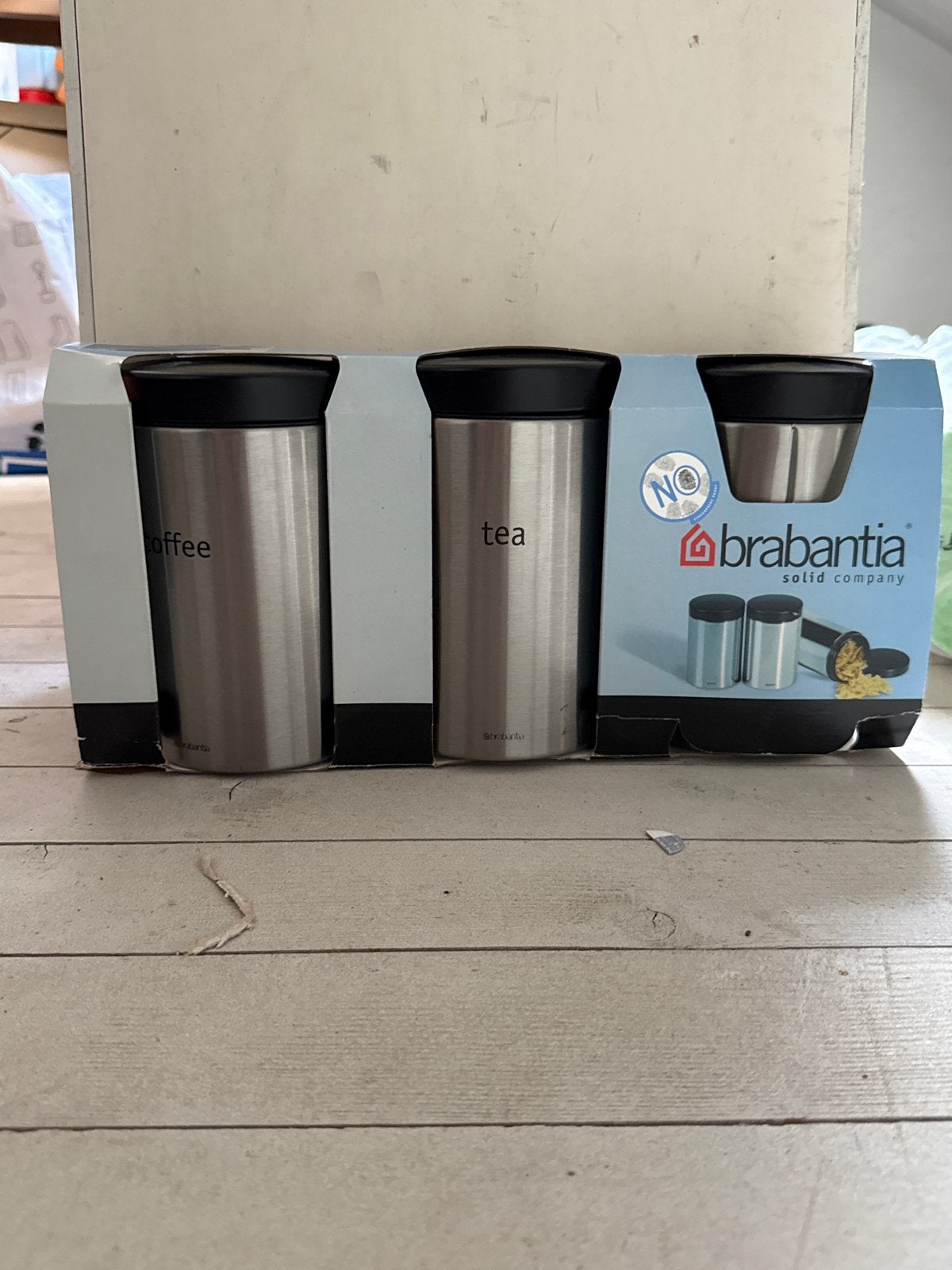 Brabantia Voorraadpotten Set - Koffie en Thee, Ophalen, Voorraadpot, Metaal, Brabantia