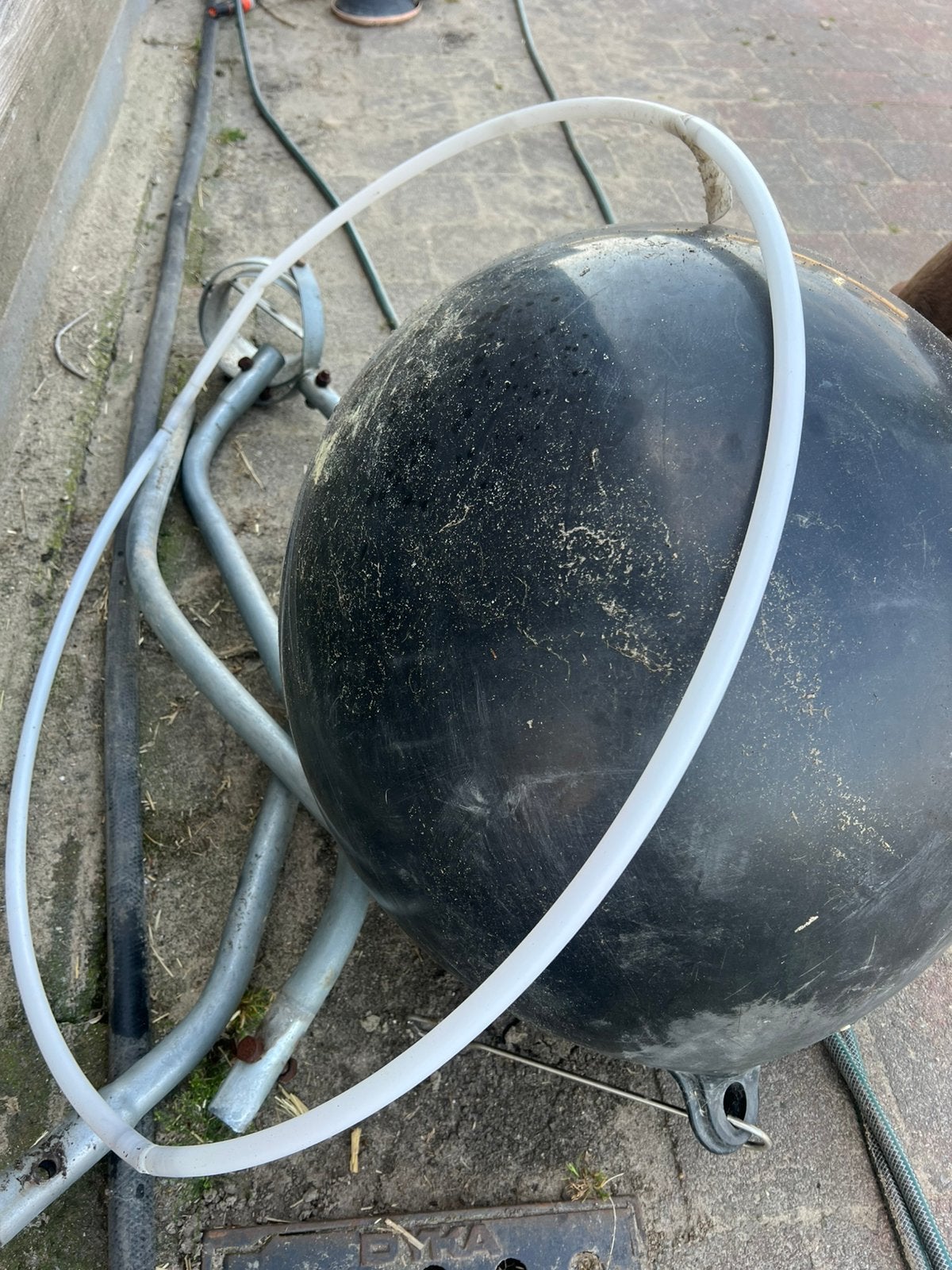 Dazenval met metalen voet - grondpen verbogen, Dieren en Toebehoren, Ophalen, Gebruikt