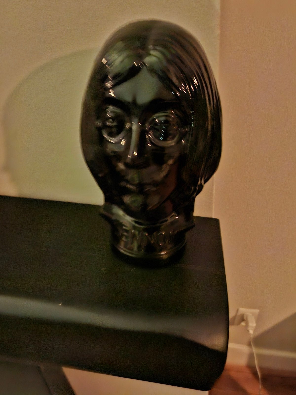 Zwarte John Lennon Buste - Uniek Decoratief Stuk, Ophalen, Buste, Kunststof, Handgemaakt