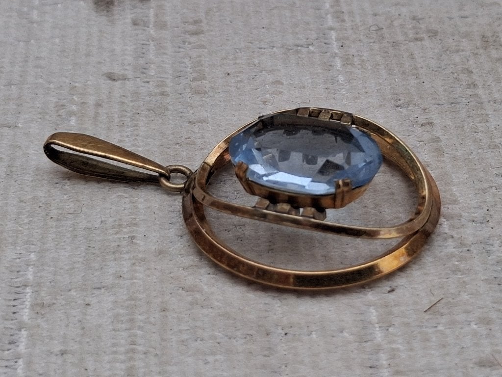 Art deco Kordes & Lichtenfels, Verzenden, Overige materialen, Hanger, Met edelsteen