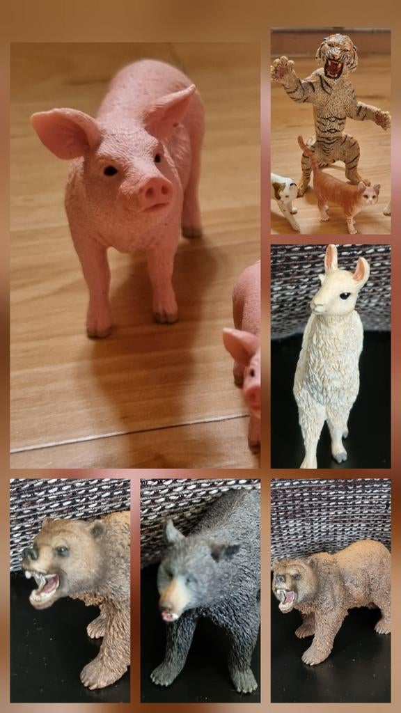 Schleich, diverse dieren, Ophalen of Verzenden, Zo goed als nieuw, Paard, Beeldje of Figuurtje