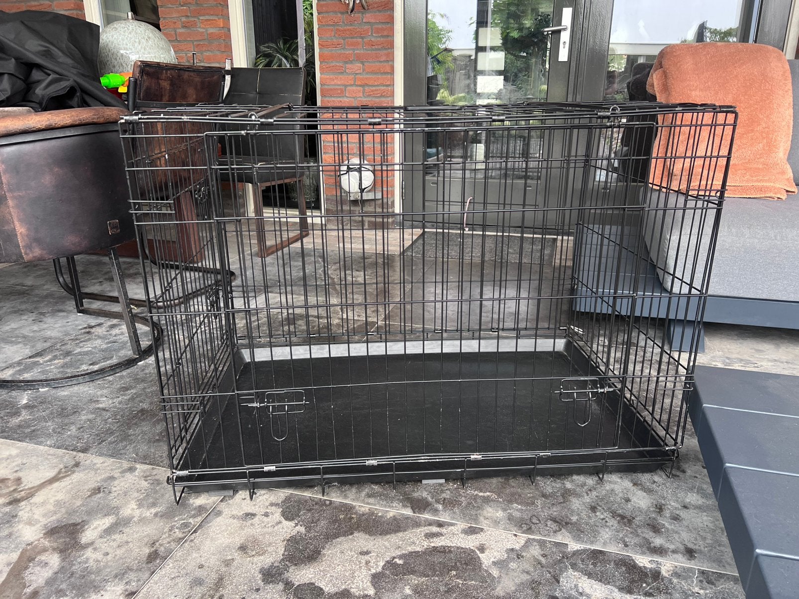 Grote honden bench met hoes, Ophalen, Gebruikt