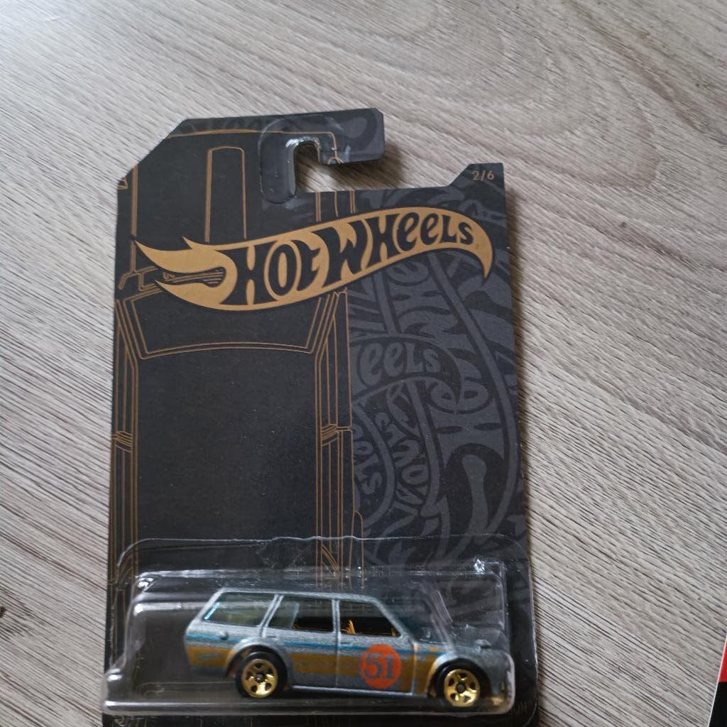 Hot Wheels 71 Datsun 510 Wagon Satin & Chrome Anniversary, Ophalen of Verzenden, Nieuw, Auto