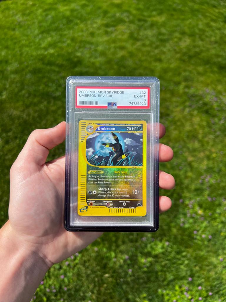 Umbreon 32 Reverse Holo Pokemon Kaart PSA 6, Ophalen of Verzenden, Nieuw