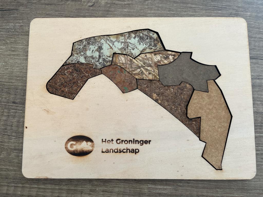 Houten Puzzel Groningse Landschap - Educatief & Decoratief, Ophalen of Verzenden, Minder dan 500 stukjes, Gebruikt, Legpuzzel