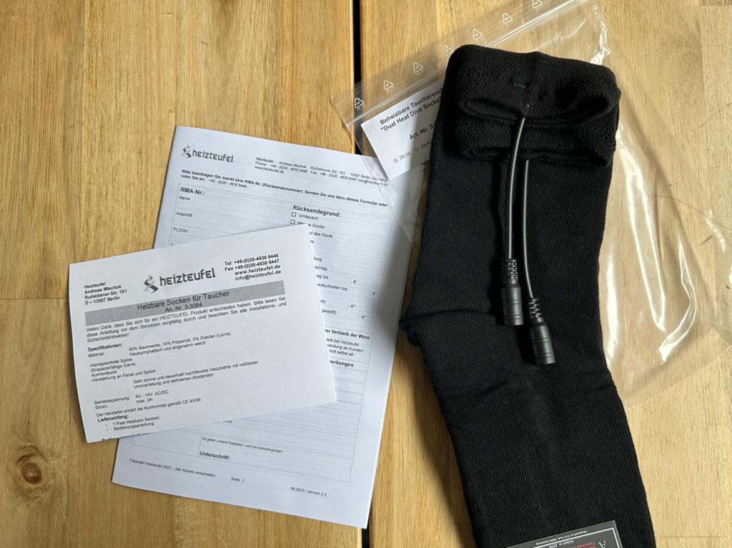 Heating sokken voor droogpak duiken, Watersport en Boten, Ophalen of Verzenden, Nieuw, Duikpak