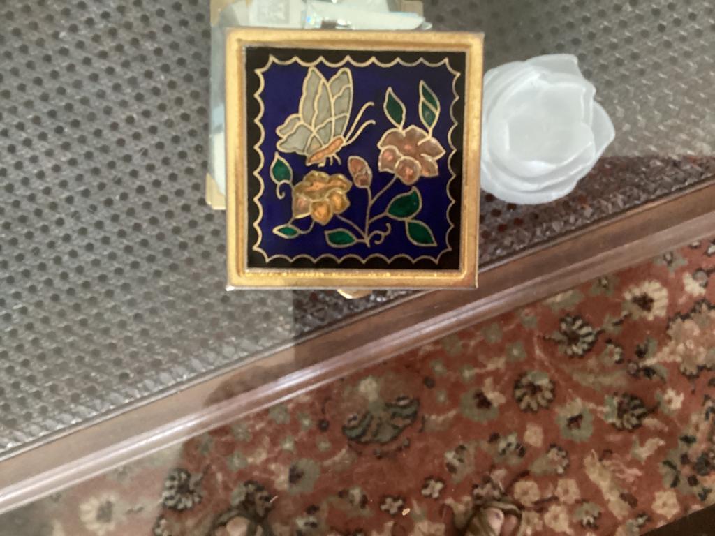 Pillendoosje Cloisonnee / 1.5x4 cm, Ophalen of Verzenden
