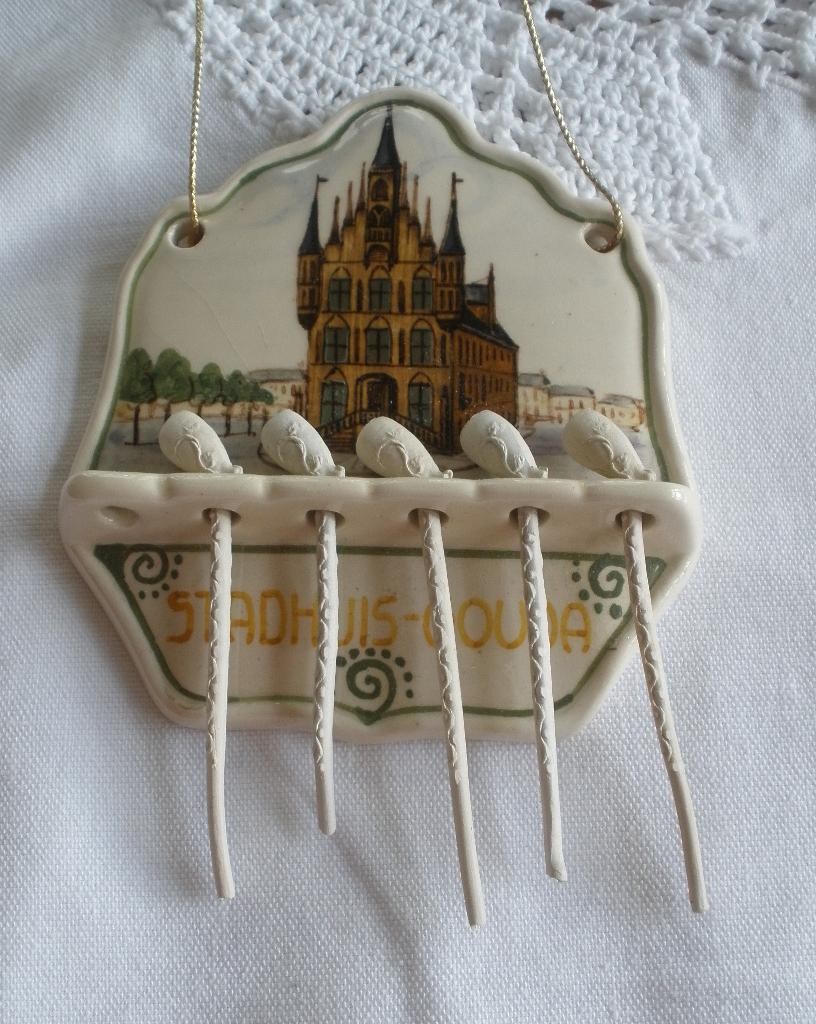 Miniatuur Goedewaagen pijpenrekje Stadhuis Gouda, Antiek en Kunst, Ophalen of Verzenden