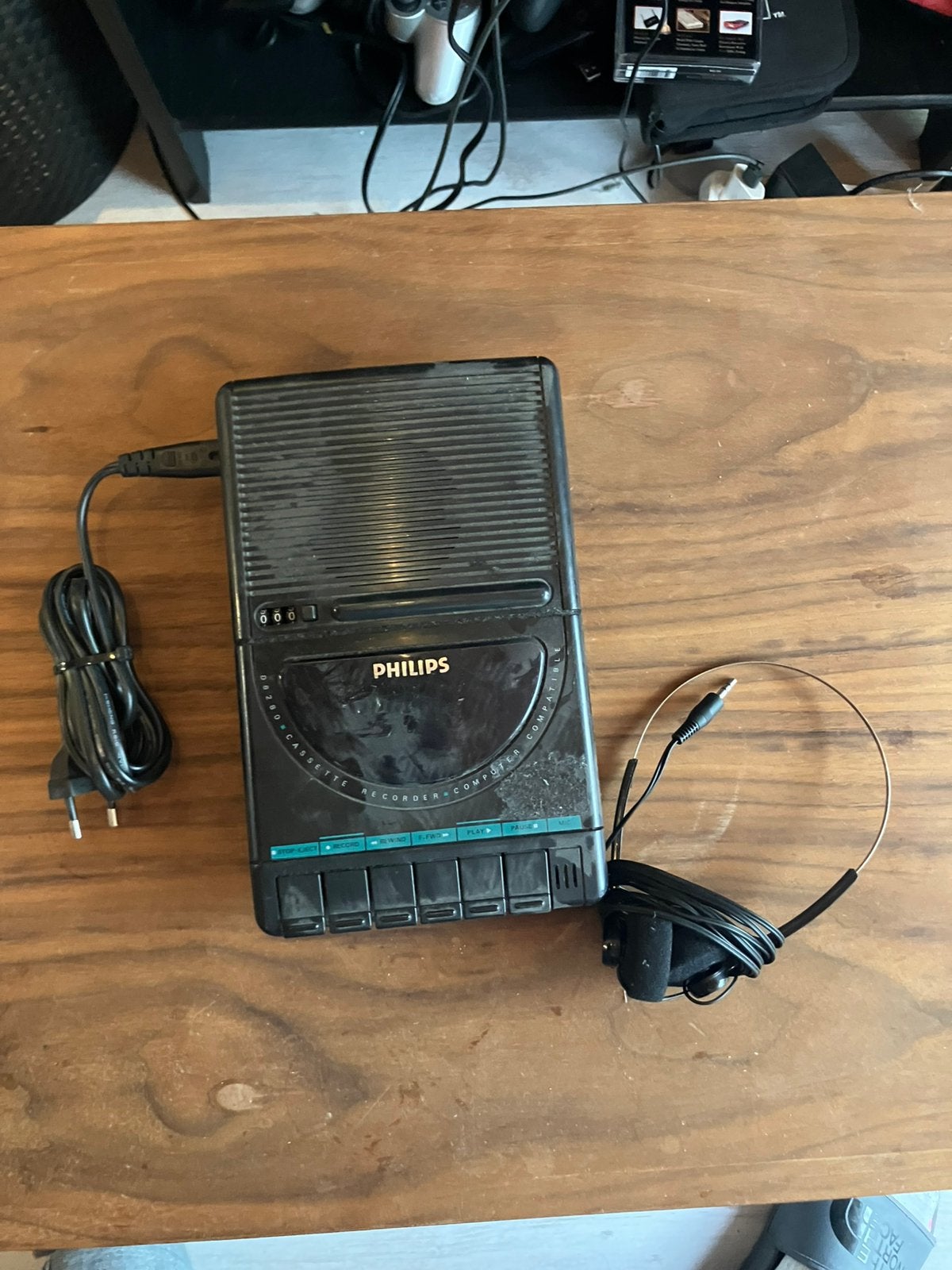 Philips cassette recorder, Ophalen of Verzenden, Enkel, Philips