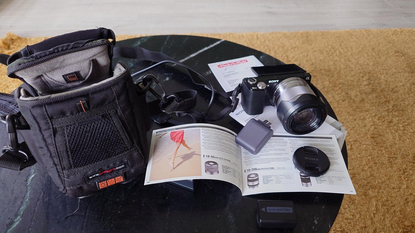 Sony NEX-5N Systeemcamera met E 18-55mm lens en accessoires, Audio, Tv en Foto, Ophalen of Verzenden, Zo goed als nieuw, 4 t/m 7 keer