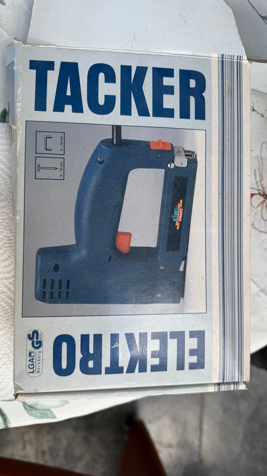 King Craft Elektro Tacker - Zo goed als nieuw, Ophalen, Zo goed als nieuw, Tacker/nietmachine, Overige merken