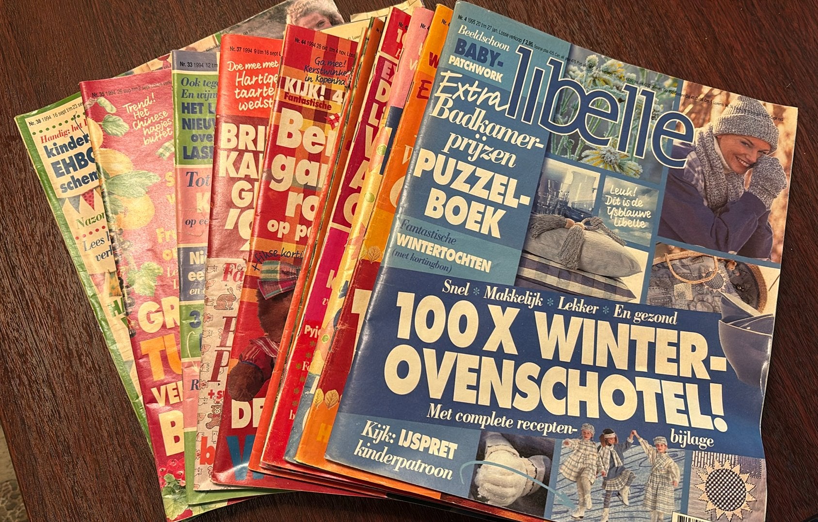 12 x oude Libelle, Ophalen, Gelezen, Damesbladen