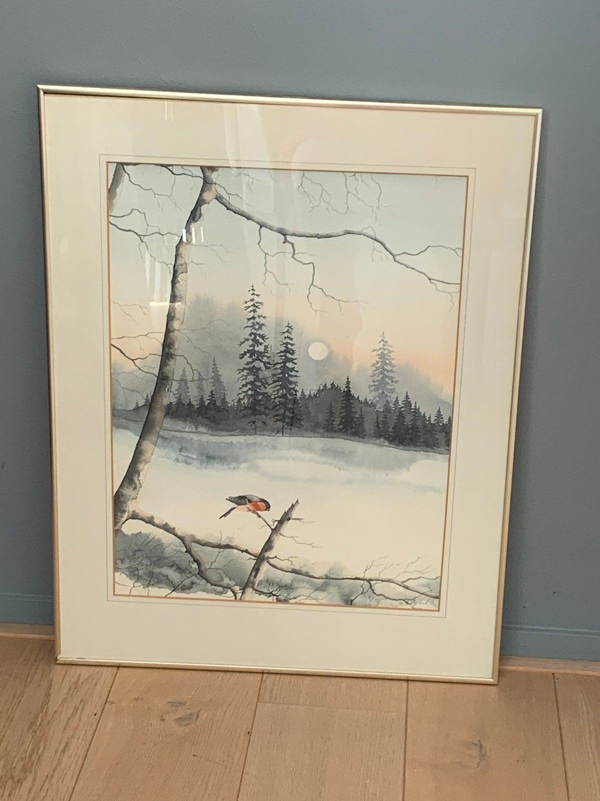 Wim Bijkerk, 1937. Aquarel in tere kleuren., Antiek en Kunst, Ophalen