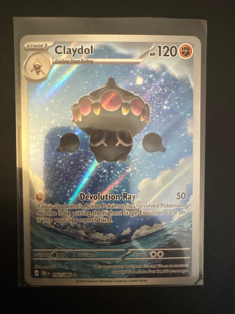 Pokemonkaart claydol, Ophalen of Verzenden, Zo goed als nieuw, Losse kaart