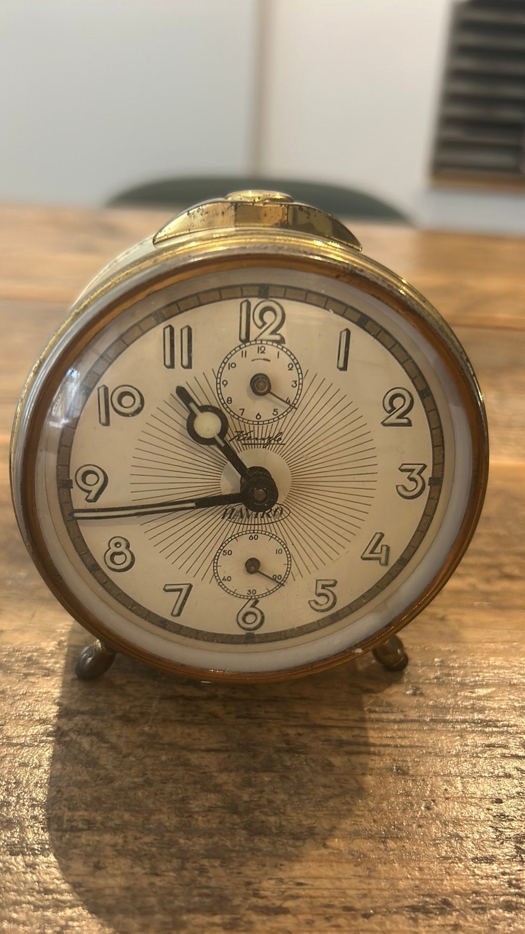Kienzle HAVIRO opwindwekker vintage werkend retro, Ophalen of Verzenden, Gebruikt, Analoog