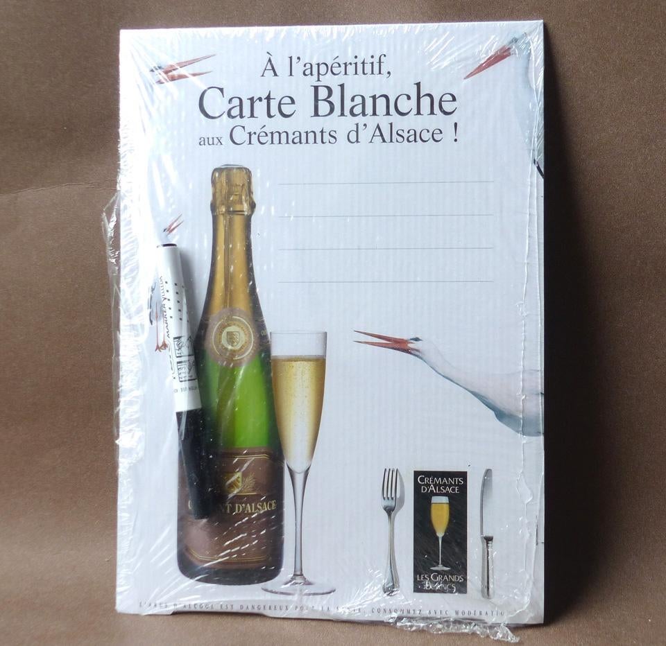 Alsace wijn display karton tafeldisplay Elzas wijnen - NIEUW, Verzamelen, Ophalen of Verzenden, Nieuw, Reclamebord