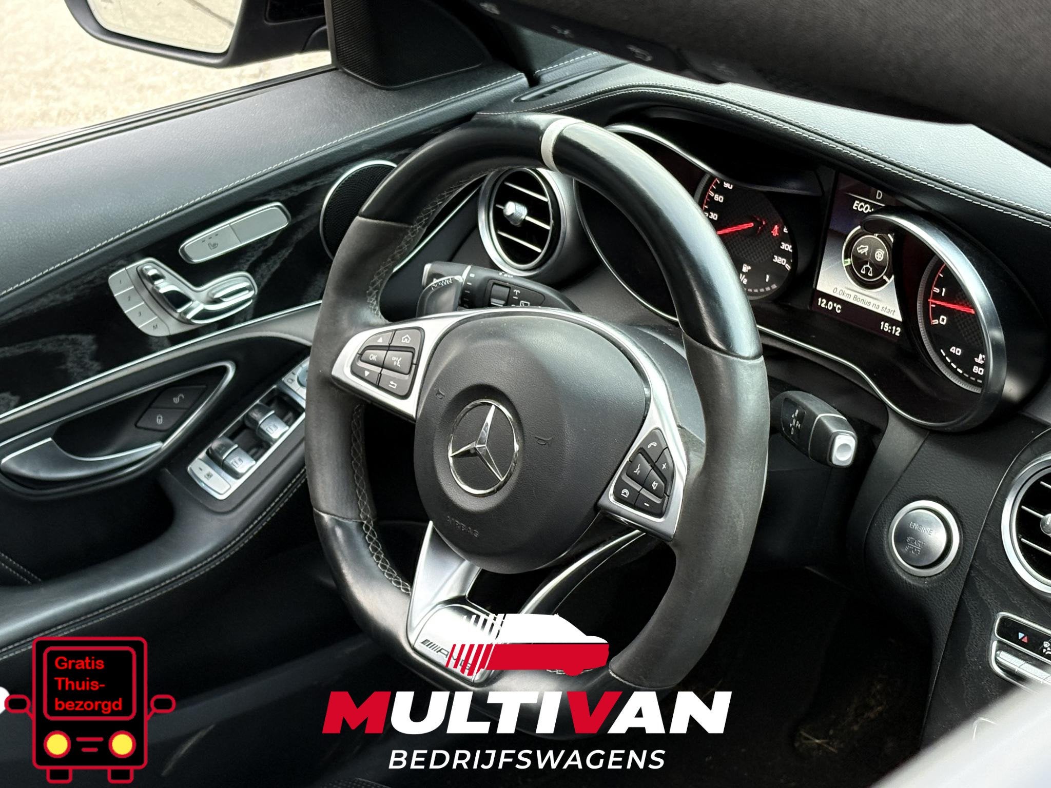 Mercedes-Benz C-klasse Estate AMG 63 S PANO | 510PK | SELENI, Automaat, Automatische klimaatregeling, Achterwielaandrijving, Gebruikt