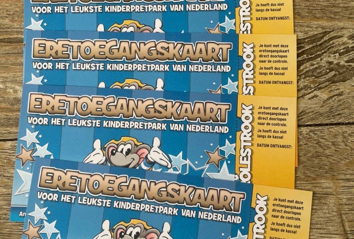 Kaarten voor de Julianatoren apeldoorn, Drie personen of meer