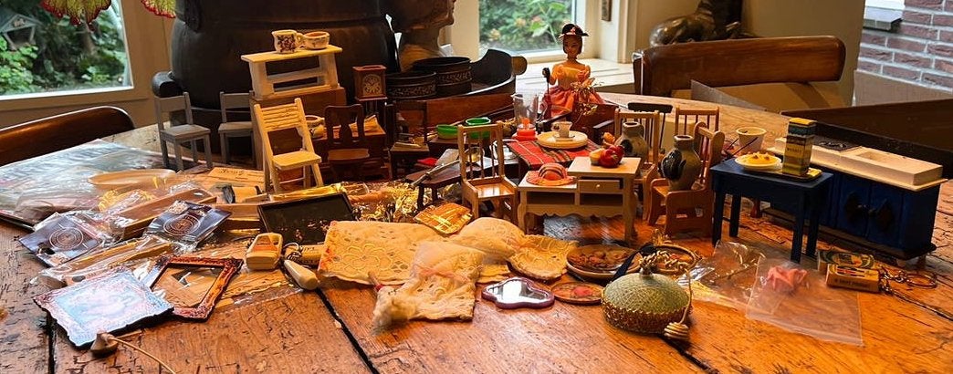 Poppenhuis accessoires allerlei, Ophalen of Verzenden, Gebruikt, Poppenhuis
