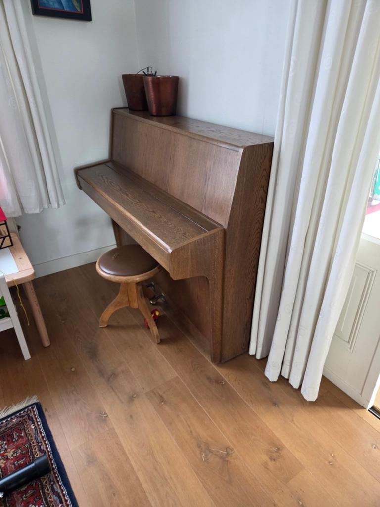 Dietmann Piano - Klassiek Houten Model, Muziek en Instrumenten, Ophalen of Verzenden, Gebruikt, Bruin, Piano