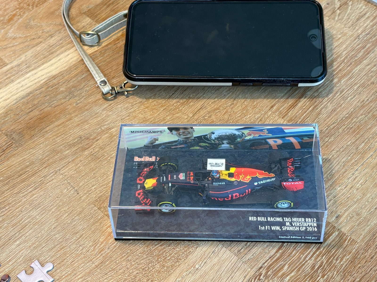 Minichamps Red Bull RB12 Max Verstappen 1e F1 win Spanje 201, Ophalen of Verzenden, Zo goed als nieuw, Auto
