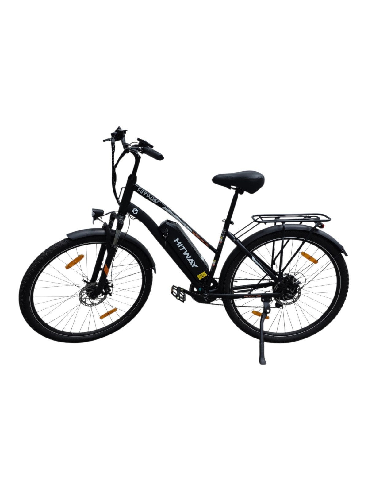 LET OP!!! GESTOLEN HITWAY BK27 ZWART UIT GRONINGEN!, Gebruikt, 59 cm of meer, 30 tot 50 km per accu, Ophalen