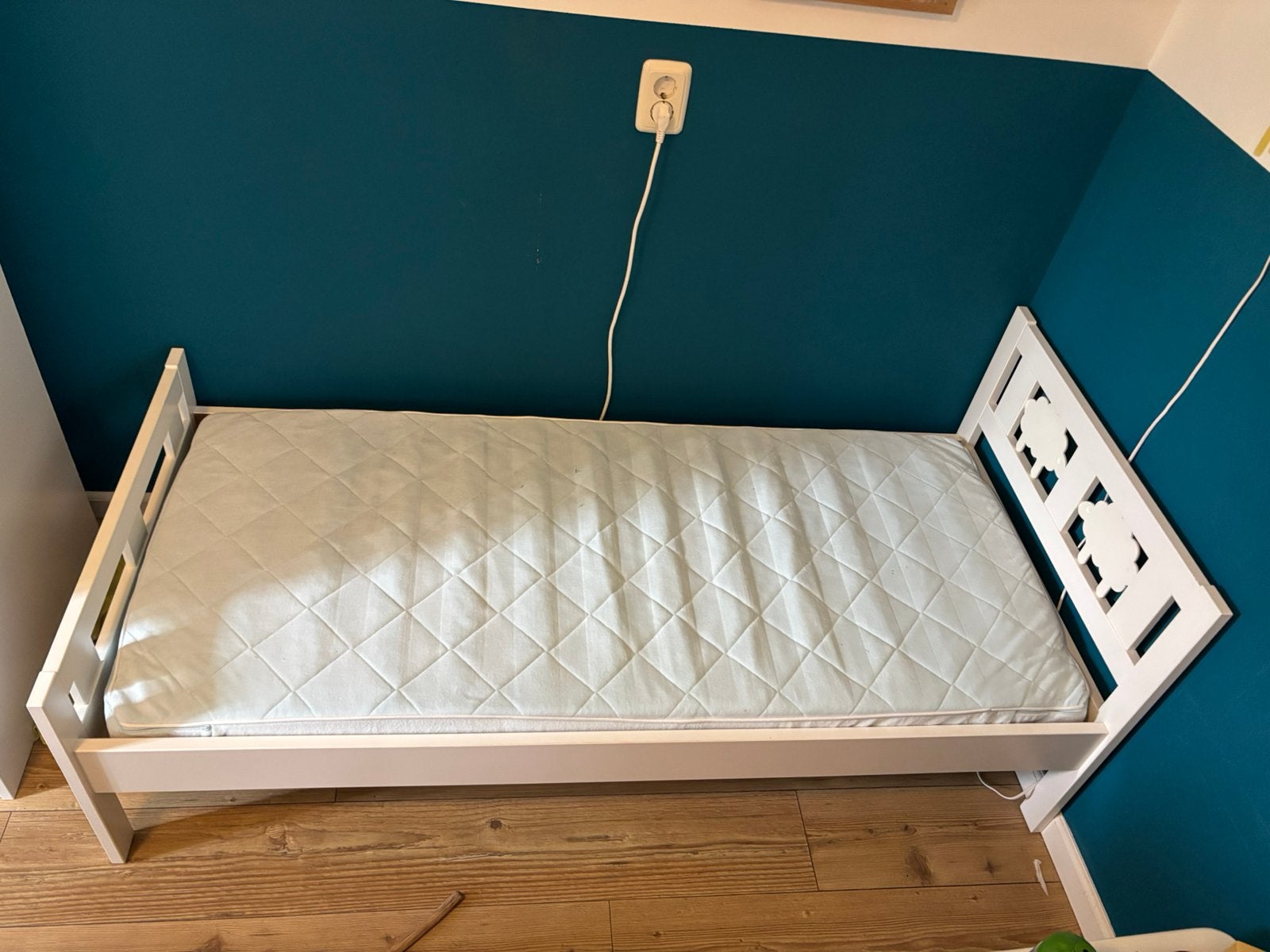 Peuterbed IKEA, Ophalen, Gebruikt, 70 tot 85 cm, 140 tot 160 cm