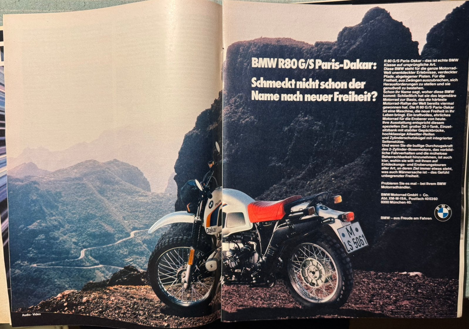 Advertentie BMW R80 G/S Paris Dakar, Verzenden, Zo goed als nieuw, Motoren