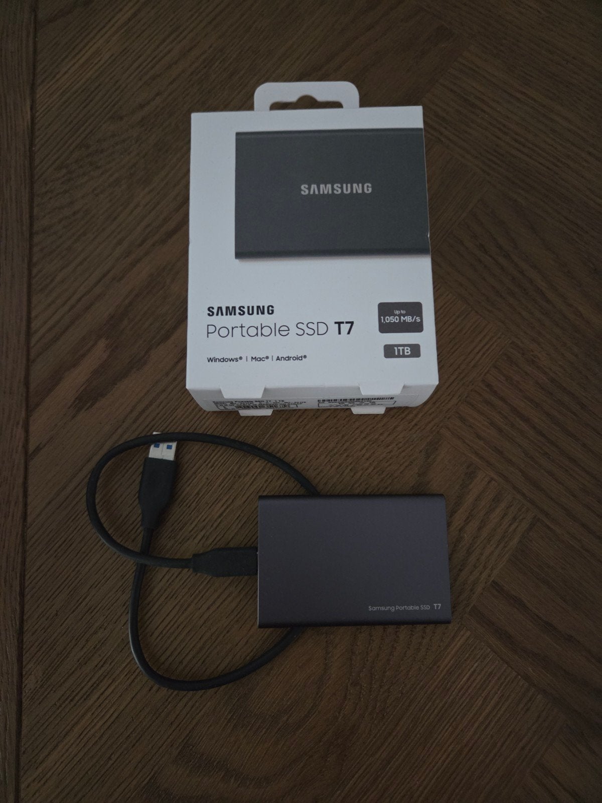 samsung portable ssd T7, Computers en Software, Harde schijven, Ophalen, Gebruikt, Console, USB