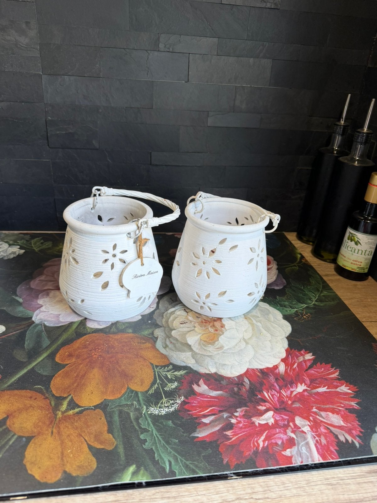 Riviera Maison, Ophalen, Zo goed als nieuw, Wit, Steen/keramiek
