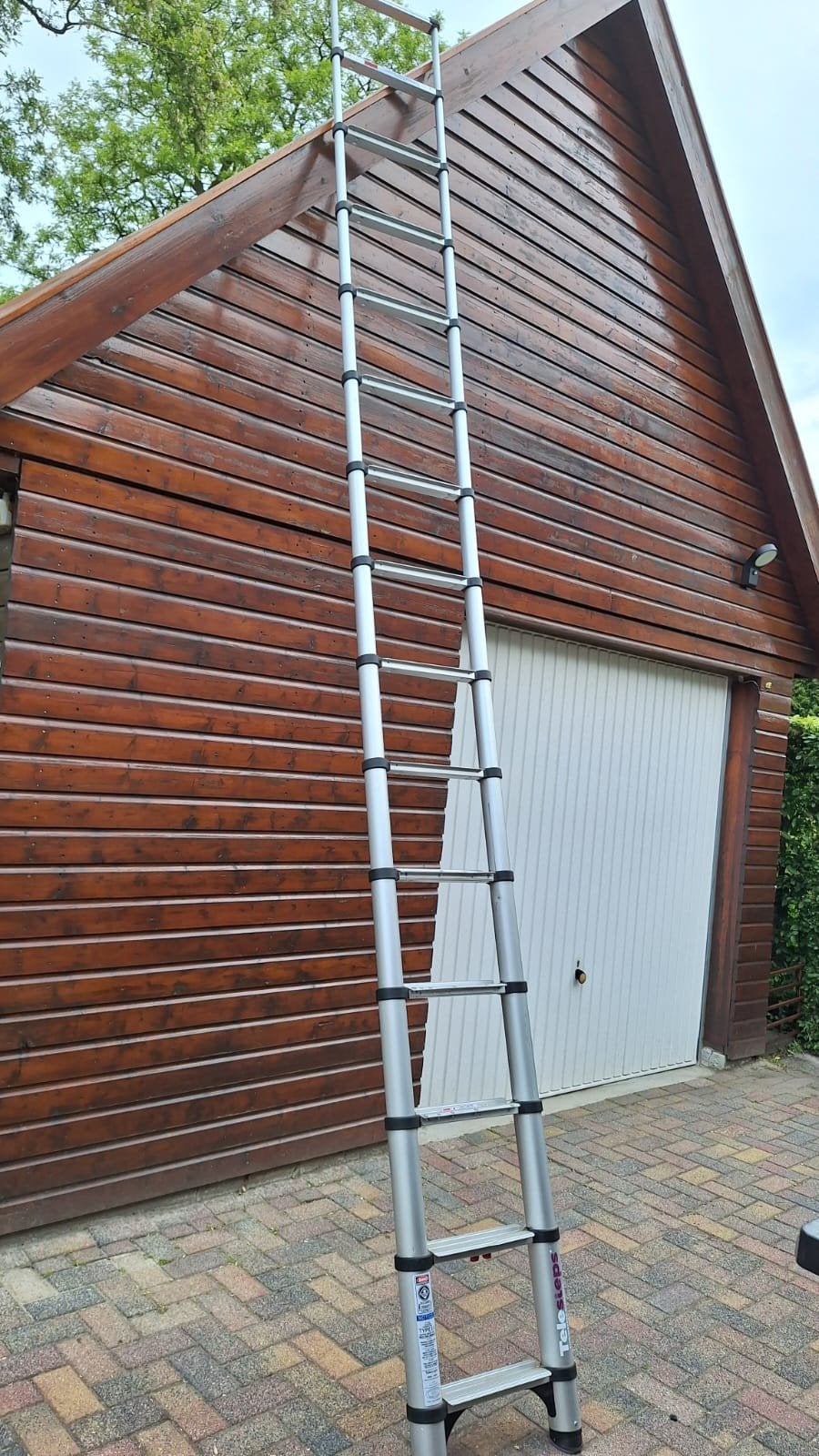 Uitschuifbare ladder inclusief opbergtas., Ophalen, 4 meter of meer