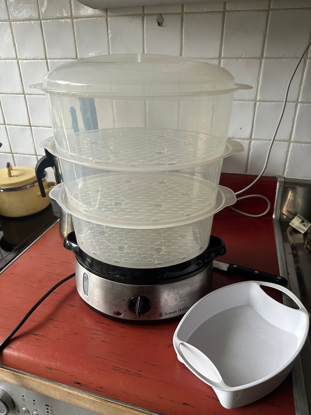 Stoomkoker, Ophalen, Overige materialen, Stapelbaar, Gebruikt