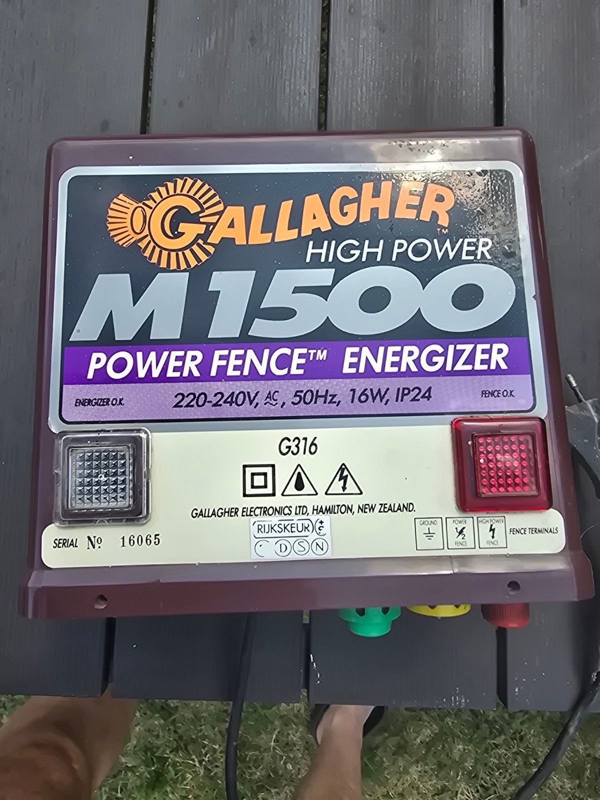 Gallagher M1500 Power Fence Energizer - Gebruikt, Ophalen, Gebruikt