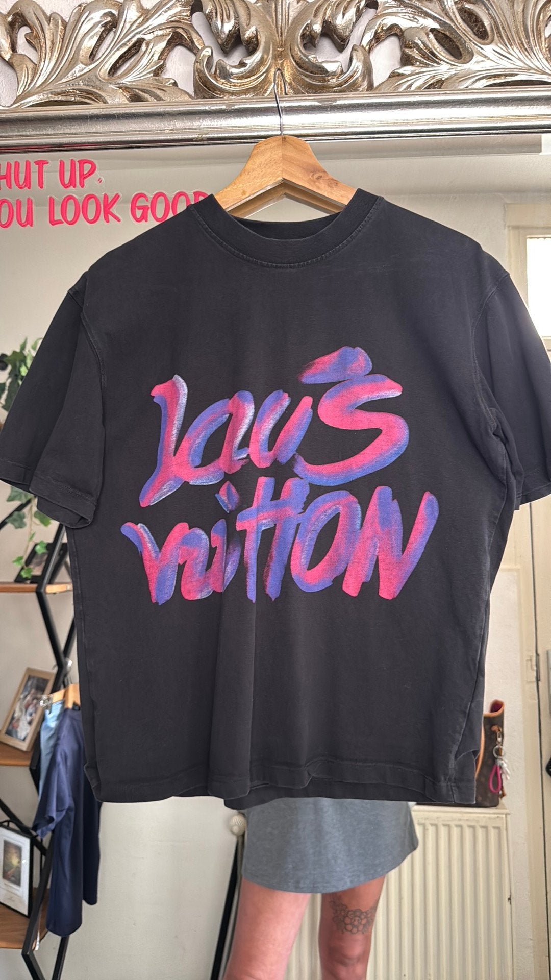 Louis Vuitton shirt, Zwart, Ophalen of Verzenden, Zo goed als nieuw, Korte mouw